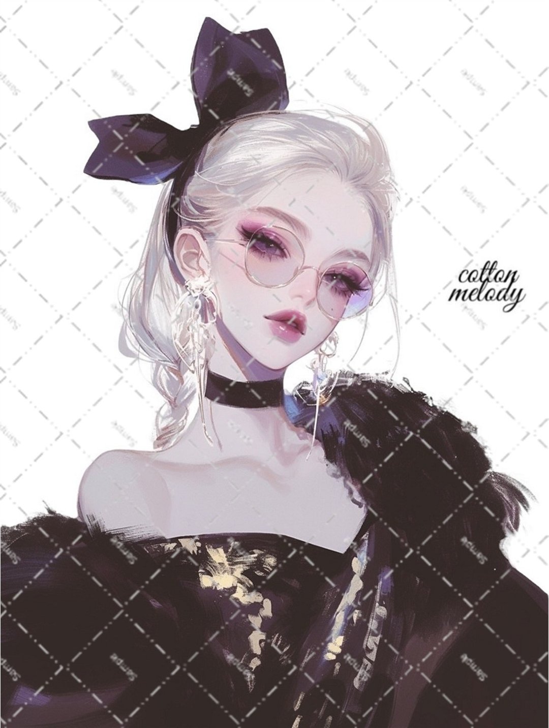 原创贴纸 no.6401 人物贴纸 原创贴纸 人物贴纸 女孩贴纸 原创人物贴纸 - 贴纸 - 纸 