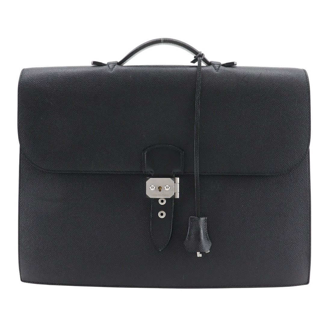 【日本直送】爱马仕 HERMES Sac A Depeches 38 公文包 噜噜米皮革 黑色 T 男士【二手】 - 电脑包 - 真皮 黑色