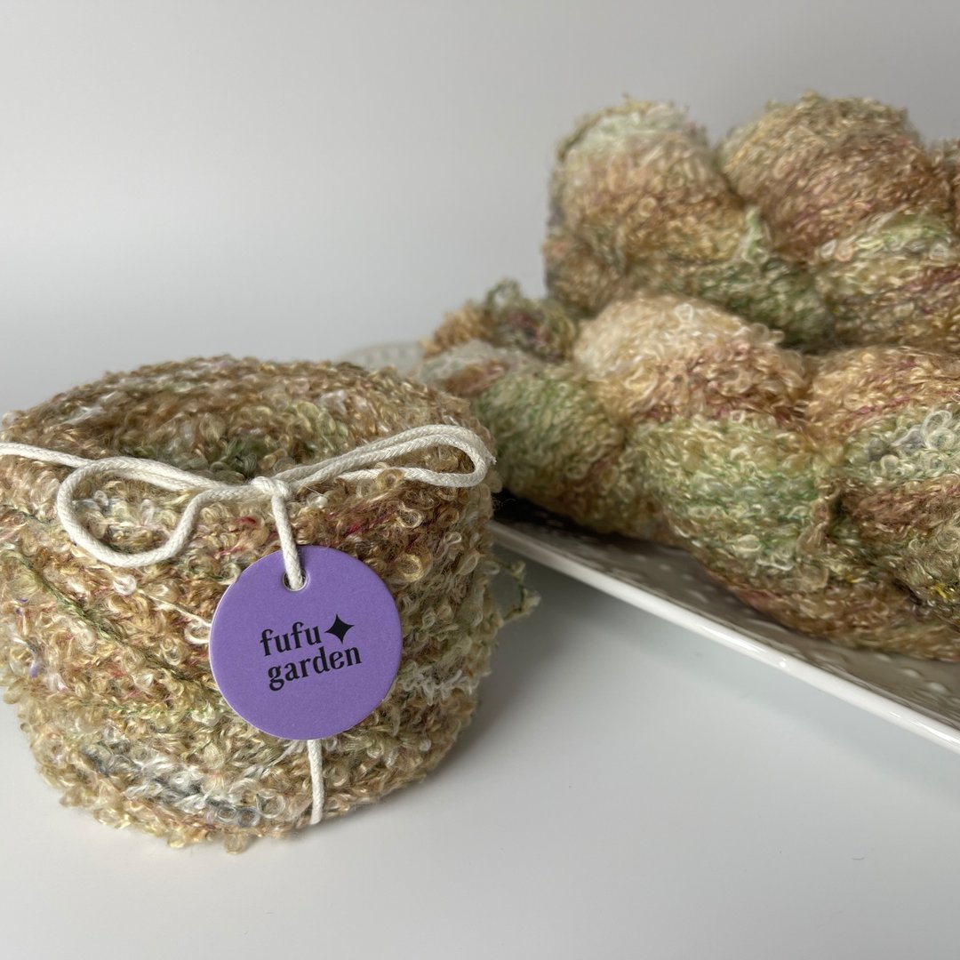 fufugarden手染線泰迪花園系列-Cocoa Teddy-羊駝羊毛 - 编织/刺绣/羊毛毡/裁缝 - 羊毛 