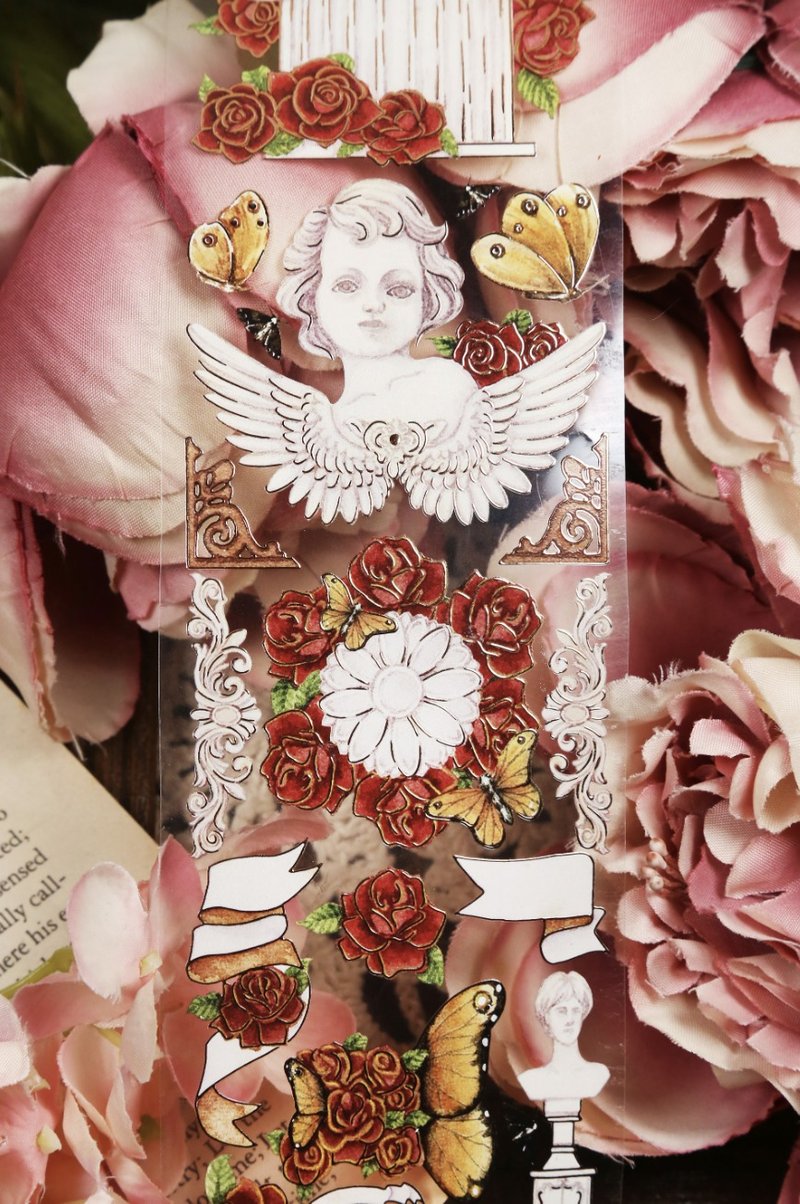 佛罗伦萨 びじゅつかん 西方美術品 PET 紙膠帶 玫瑰金 10米卷 - 纸胶带 - 其他材质 多色