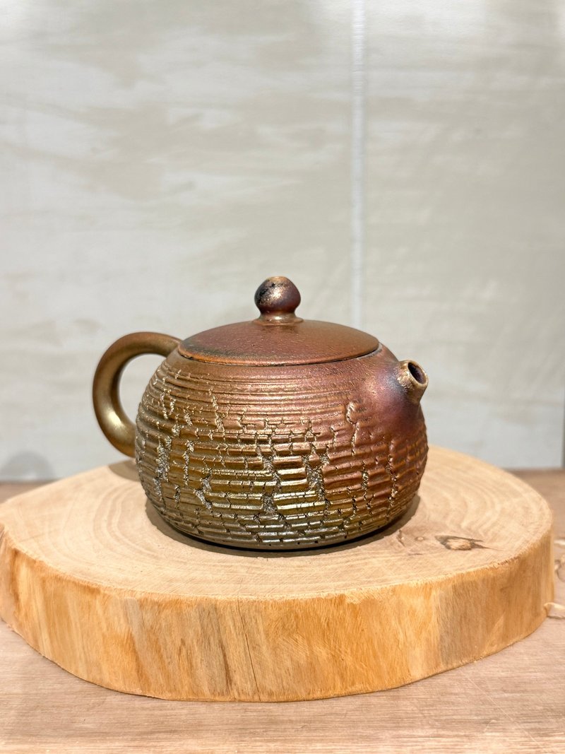 新年の贈り物  金韻炸裂西石急須 - 茶具/茶杯 - 陶 