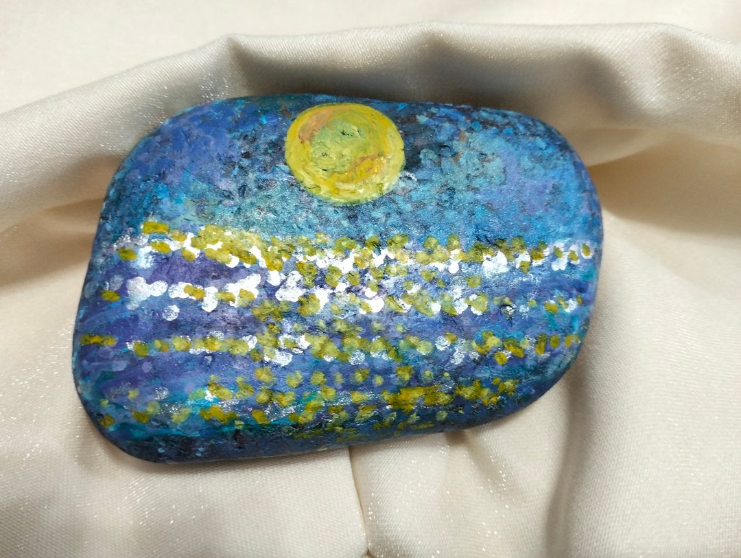 月光海石头画 - 订制画像 - 石头 