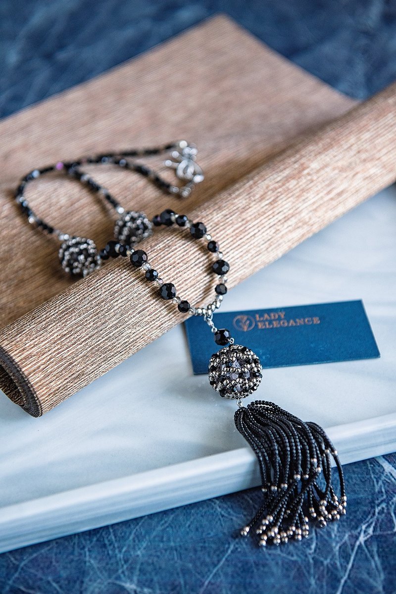 【新品优惠】粉黛佳人 迷人主义手工珠 多变化项链 - 项链 - 水晶 