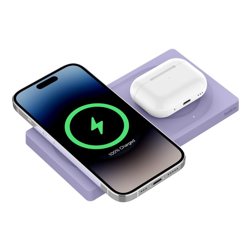 MagSafe 2 合 1 无线充电板 15W  (紫色) - 手机配件 - 其他材质 紫色