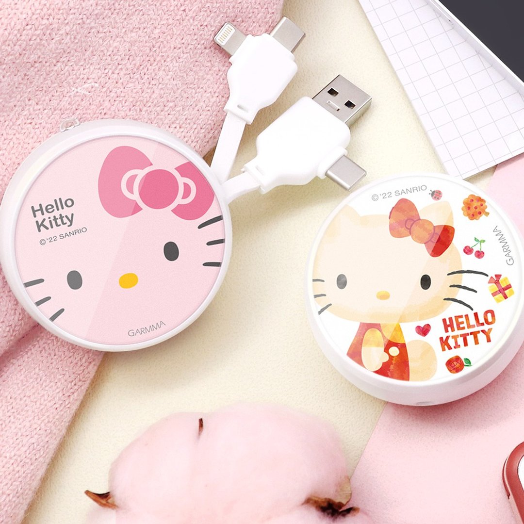 GARMMA Hello Kitty PD快充多合一伸缩充电线 - 充电宝/传输线 - 其他金属 粉红色