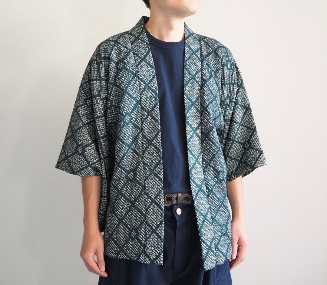 【日本制】 Sou-Shibori Haori、日本和服、男女皆宜的 Haori - 女装休闲/机能外套 - 丝．绢 