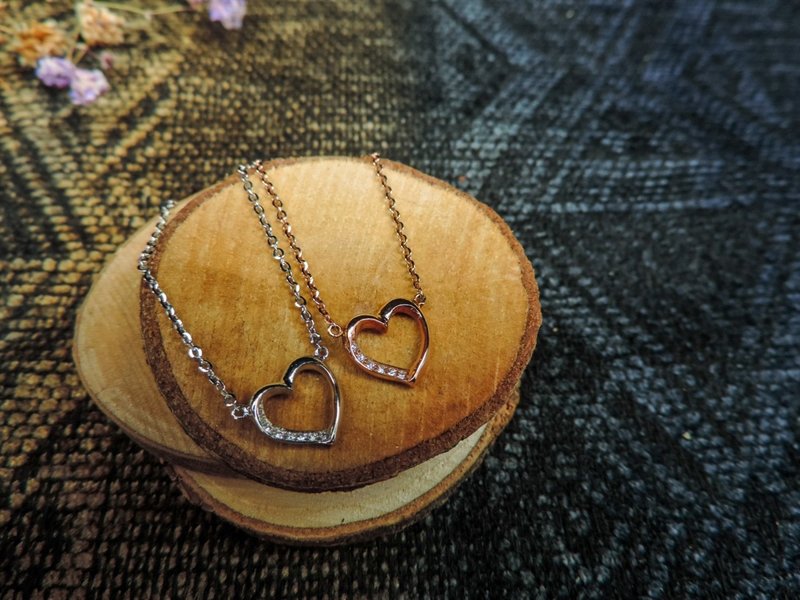 Love yourself  14K金钻石项链 - 项链 - 钻石 