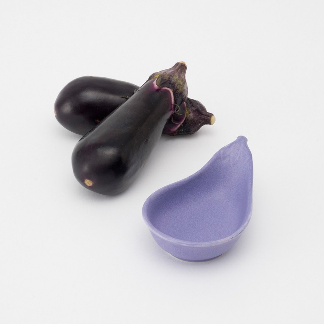 Eggplant Kobachi Serving Dish 1pc / set of 2 / set of 3 - 浅碟/小碟子 - 瓷 