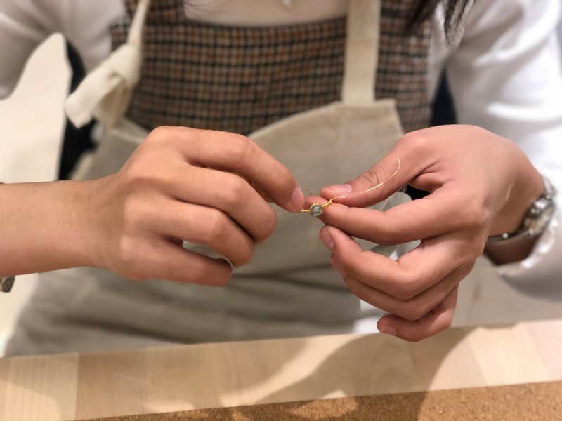 闺蜜/姐妹・天然石手工绕线戒指【 1人成团】• 两枚戒指 - 金工/饰品 - 宝石 