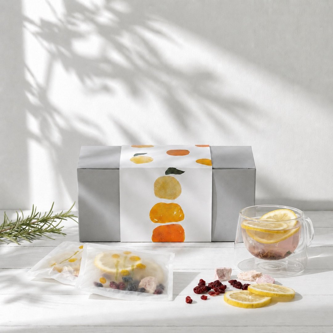 Fruitea 冻干鲜果茶・蔓越莓柠檬黑加仑蜜桃・10 入/盒・加量 50% - 茶 - 新鲜食材 