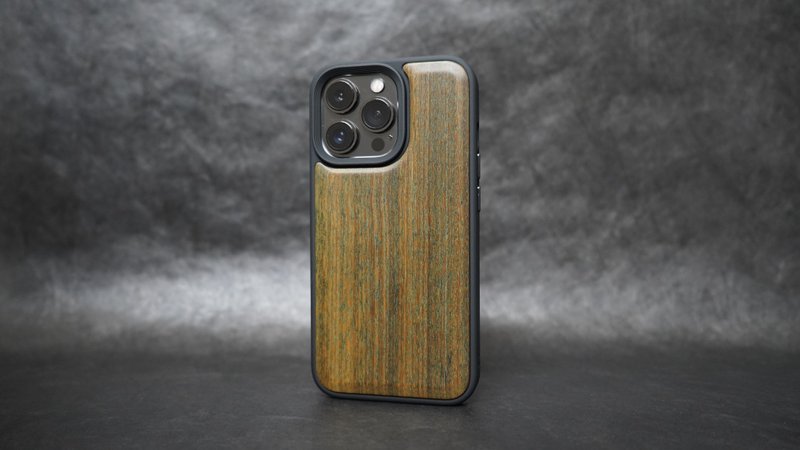 绿檀木 iPhone 系列 原木防摔手机壳 - 数码小物 - 木头 黑色