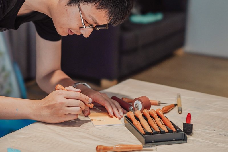 【一人成团】版画体验/初学者可/带走五幅作品/凸版/双人送帆布袋 - 插画/绘画/写字 - 纸 