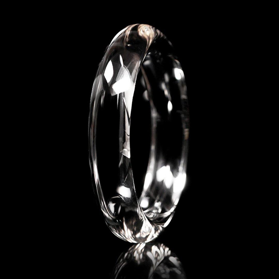 【正佳珠宝】白水晶 搜藏级全净体 内径56.4mm 手围18.5 白水晶 - 手链/手环 - 半宝石 多色