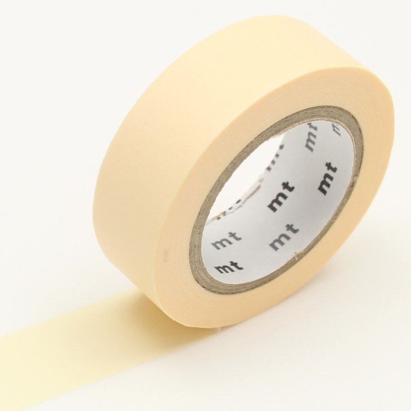 mt 和纸胶带 Basic【无地素色-粉彩亚麻 (MT01P354)】2017SS - 纸胶带 - 纸 卡其色