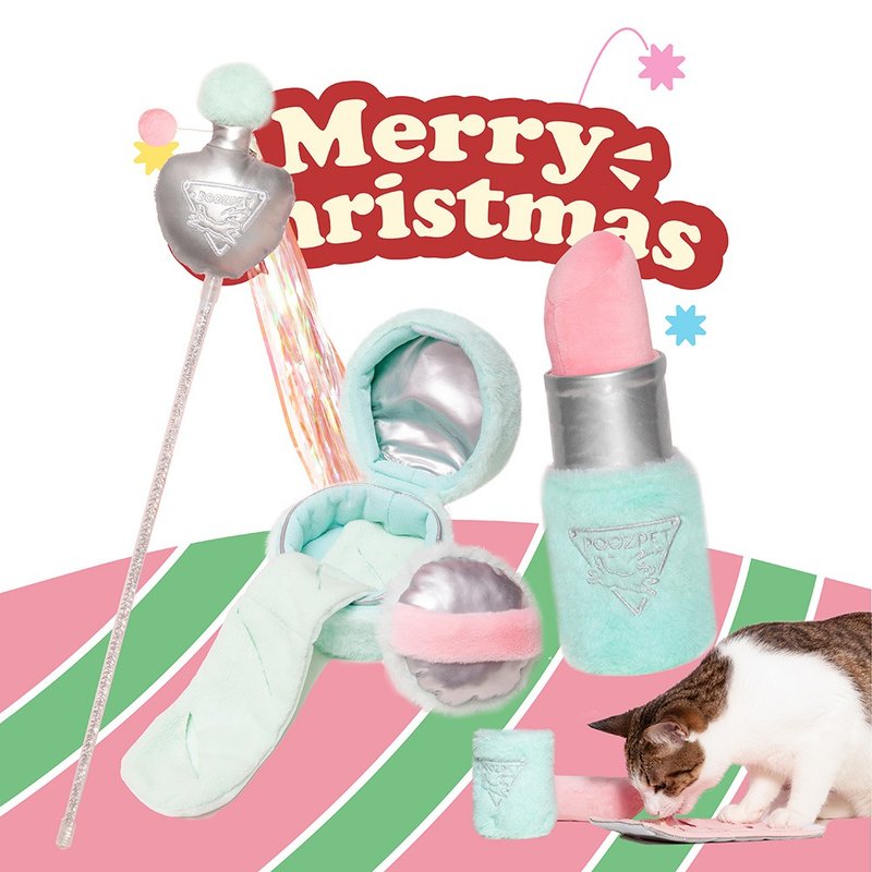 化妆品猫玩具POOZPET 宠物益智玩具藏食逗猫棒嗅闻解闷消耗精力 - 玩具 - 聚酯纤维 