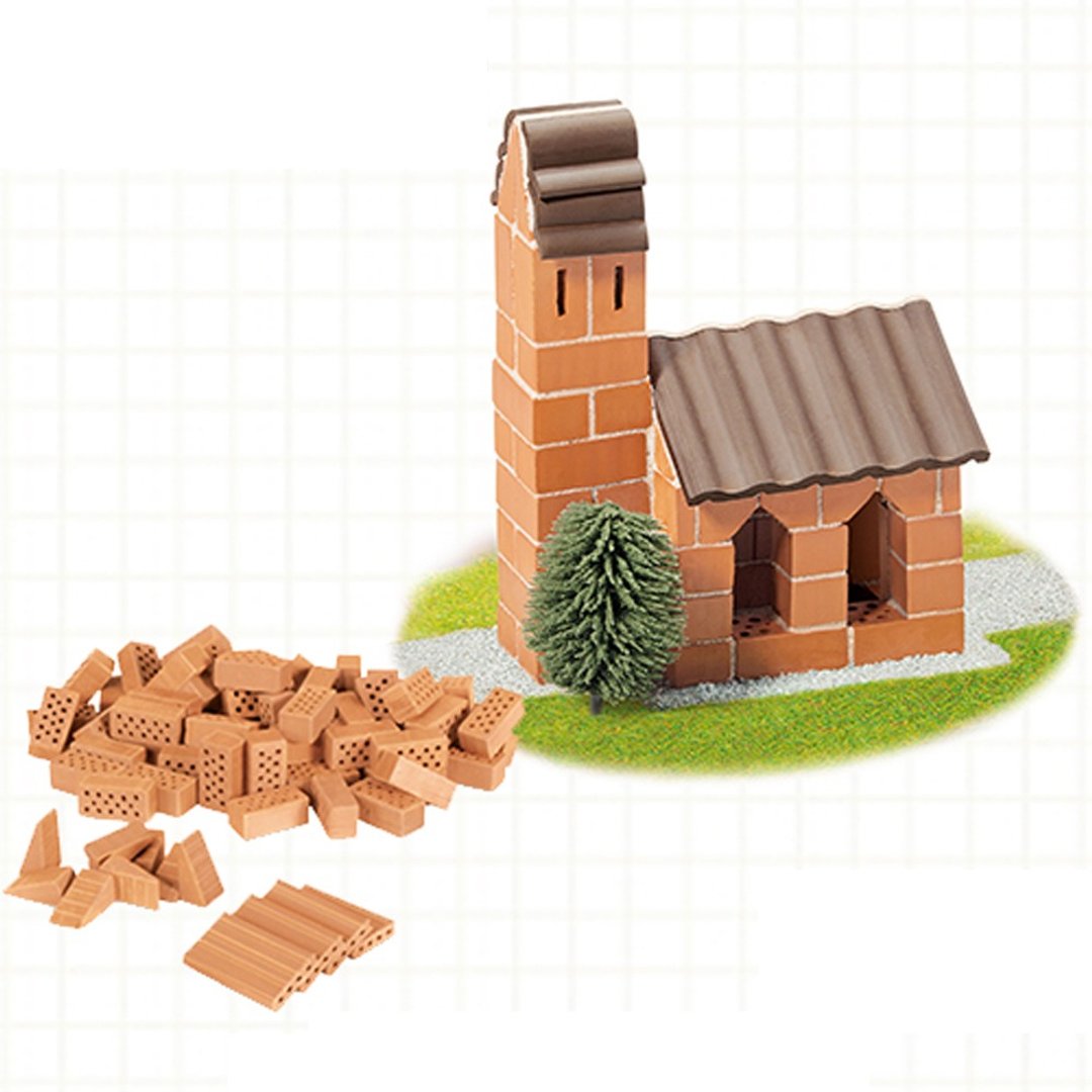 【德国teifoc】DIY益智砖块建筑玩具 迷你小教堂 - TEI4050 - 零件/散装材料/工具 - 其他材质 红色