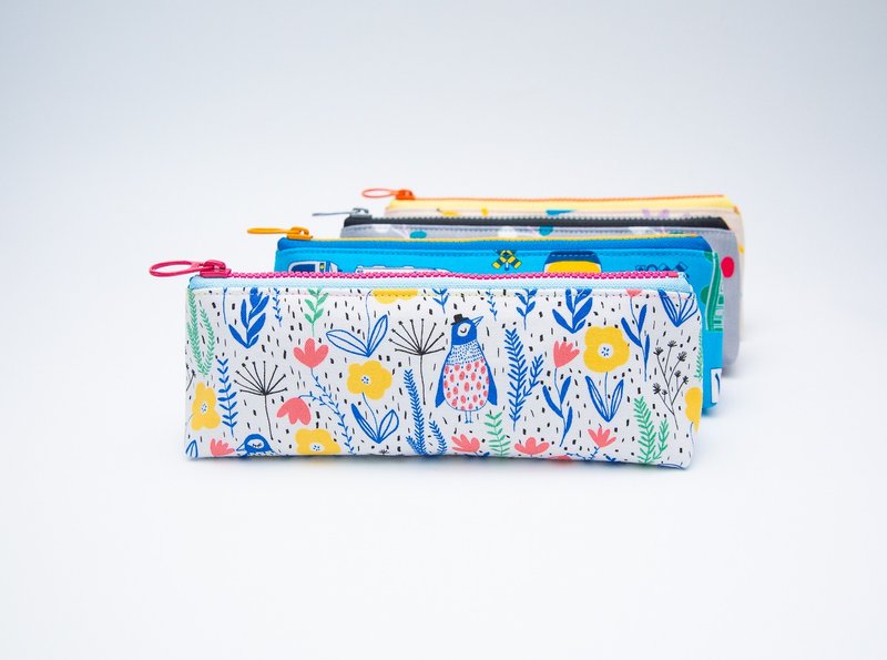 企鹅森林 手作笔袋/三角笔袋/拉链笔袋/立体笔袋/收纳包/化妆包 - 化妆包/杂物包 - 棉．麻 多色