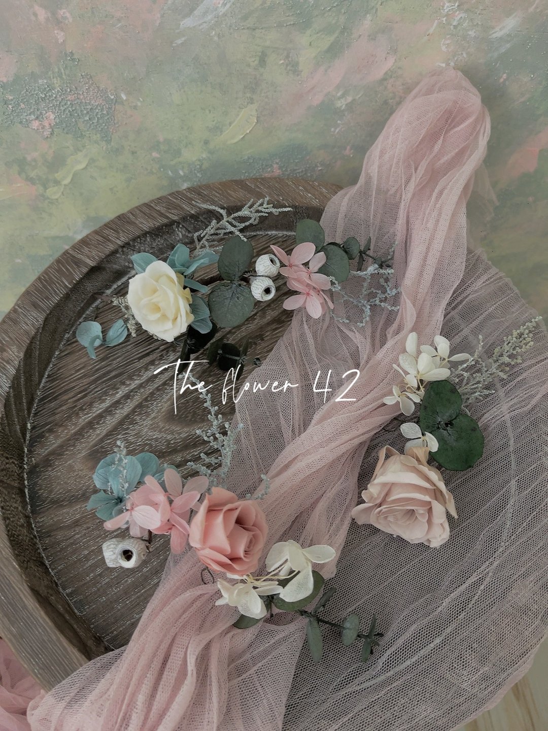 /The flower 42/永生花头花饰/新秘饰品/婚纱外景花饰 - 发饰 - 植物．花 