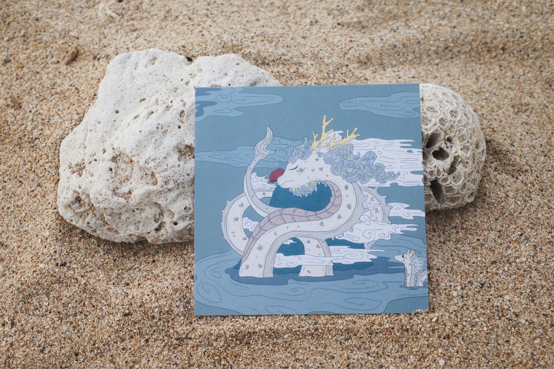 岛沈睡了丨小琉球插画明信片 - 卡片/明信片 - 纸 