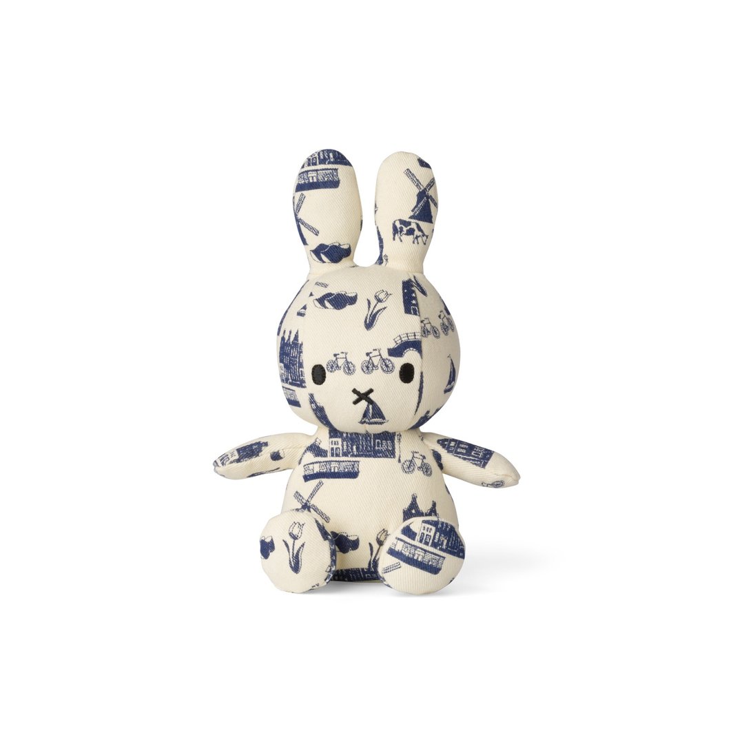 荷兰 Bon Ton Toys | Miffy 米飞兔 牛仔单宁娃娃 Denim系列 23cm - 玩偶/公仔 - 棉 白色