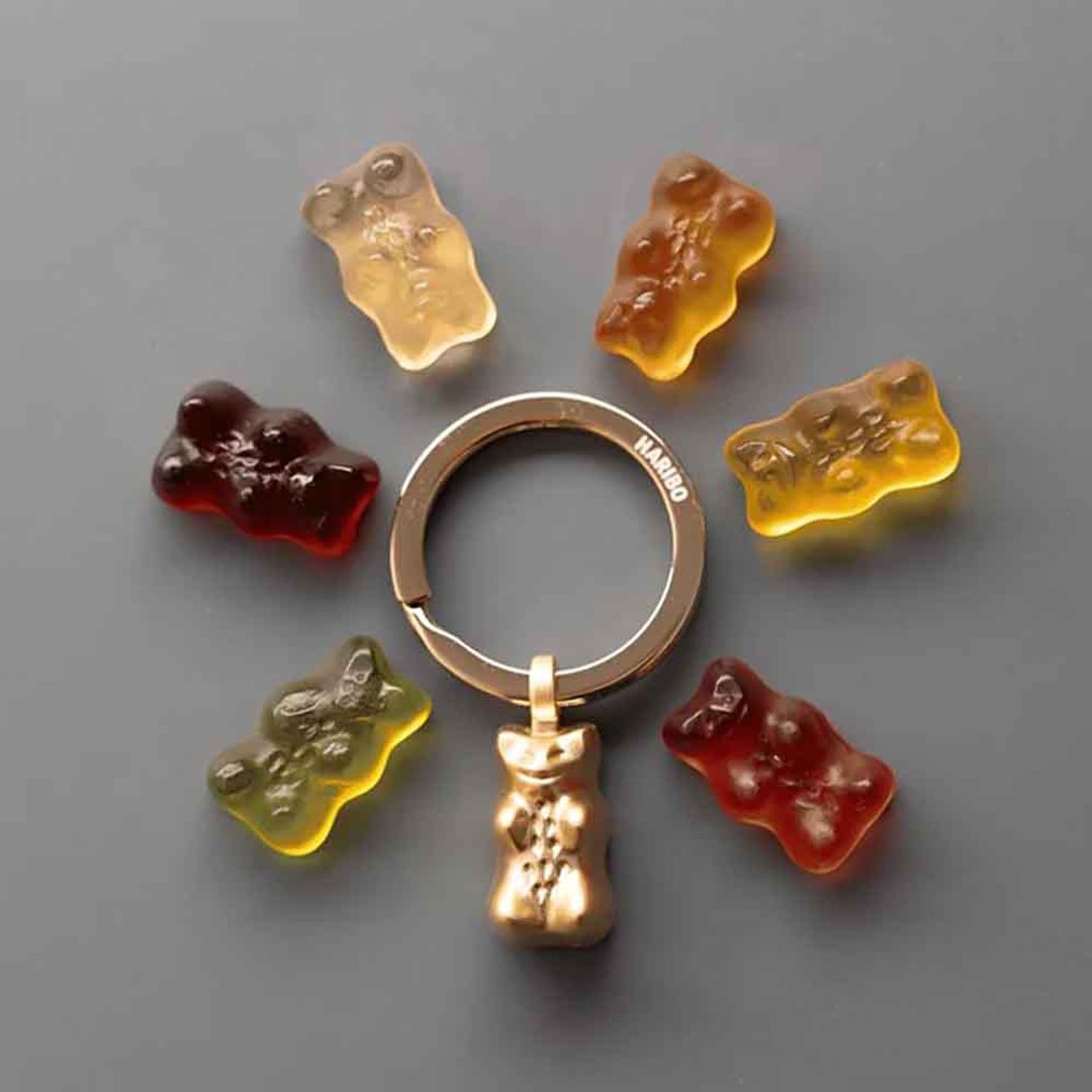 HARIBO X TROIKA 联名金熊小熊软糖钥匙圈(金色) - 钥匙链/钥匙包 - 其他金属 金色