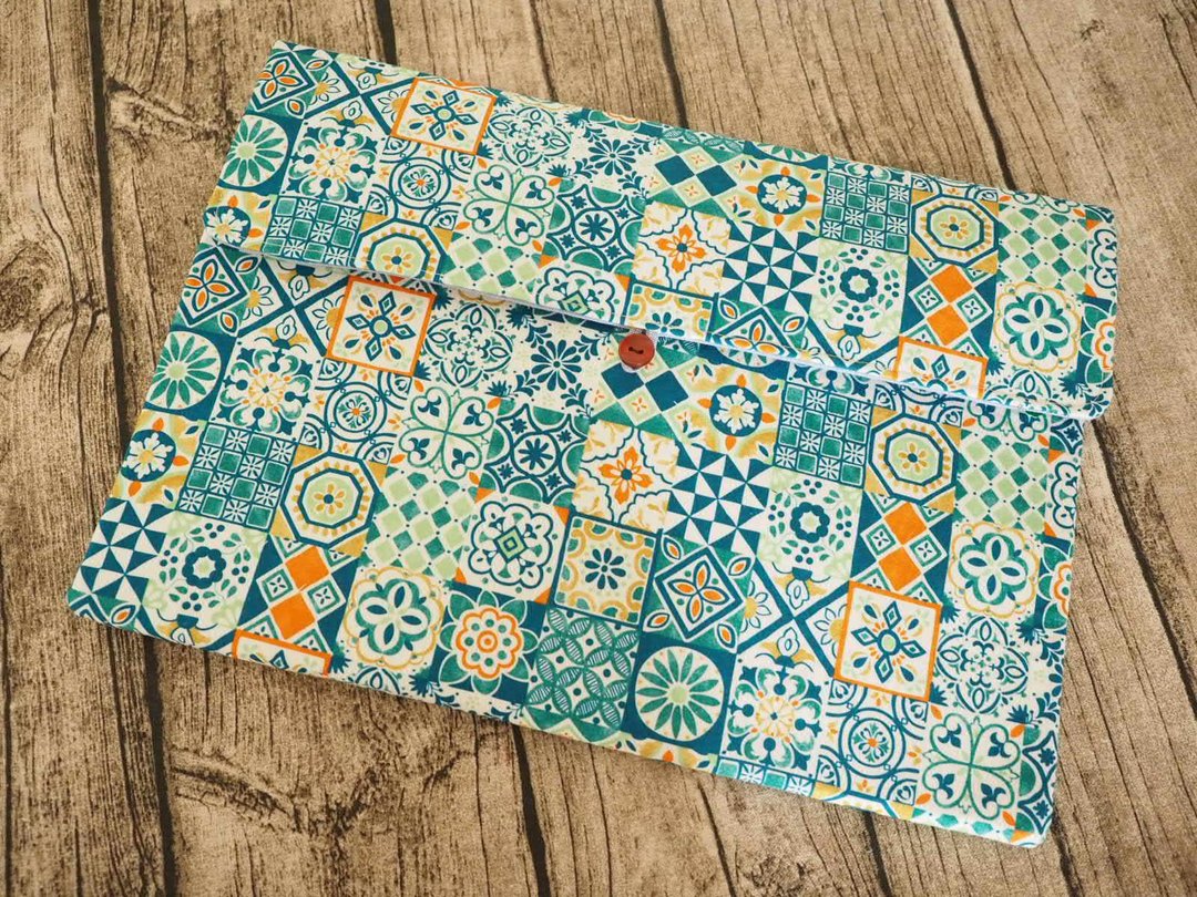 英国制作 彩绿花瓷图案 switch kindle ipad macbook电脑包 收纳 - 电脑包 - 棉 绿色