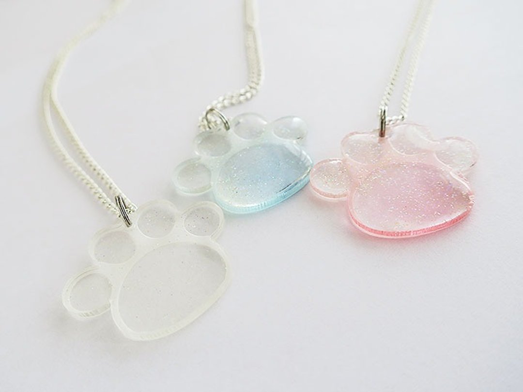 Glitter paws necklace - 项链 - 其他材质 多色