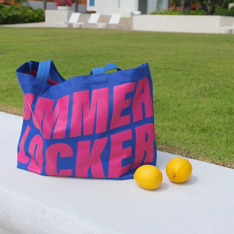 summer locker 防水托特包 logo 托特包 - 其他 - 其他材质 蓝色