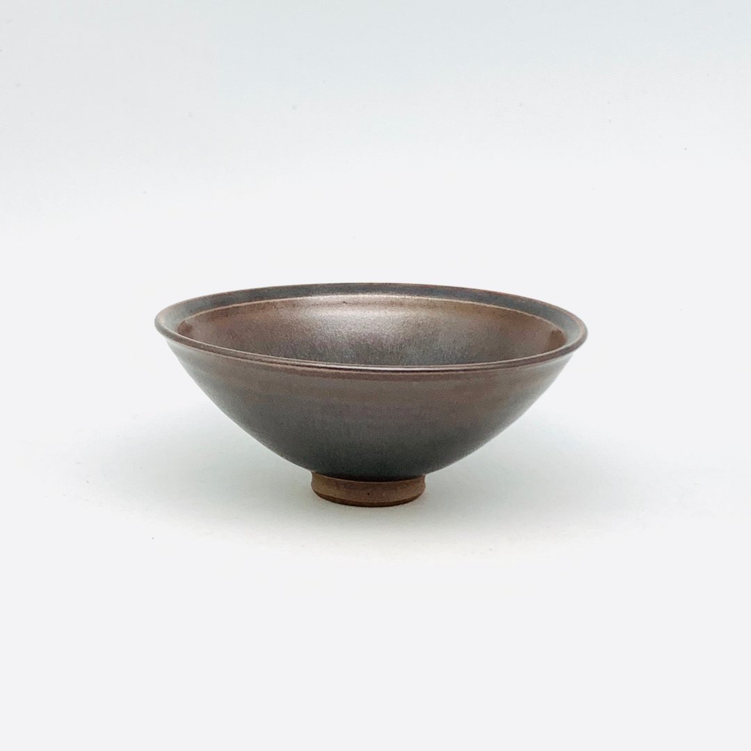 黑釉隐兔毫笠式茶盏 - 茶具/茶杯 - 陶 黑色