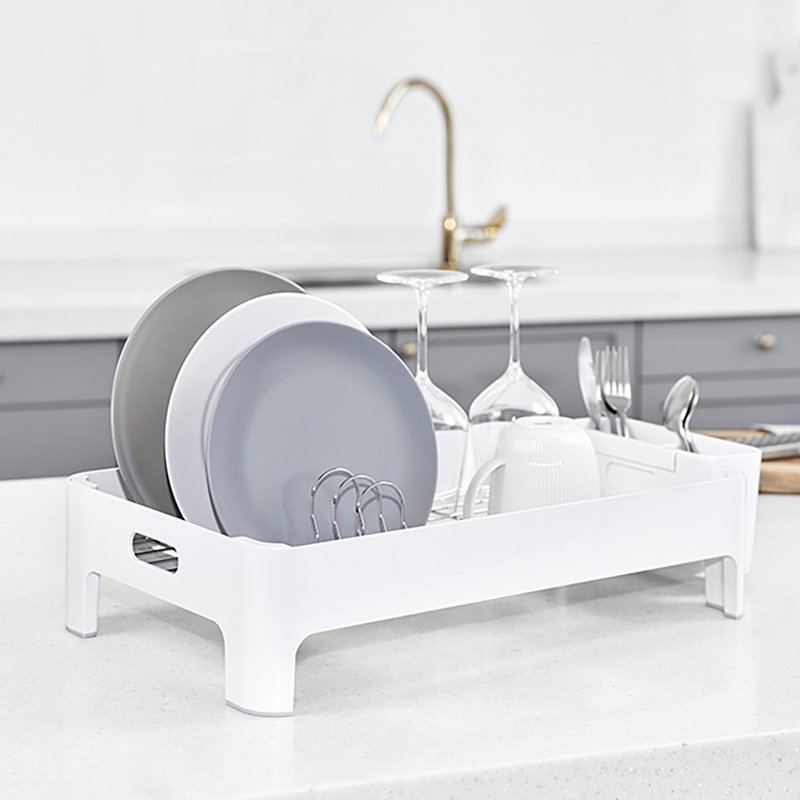 韩国LITEM 餐具碗盘沥水收纳架(单层) - 厨房用具 - 塑料 