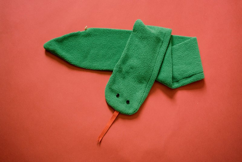 蛇蛇手工围巾-订制 - 围巾/披肩 - 其他人造纤维 绿色