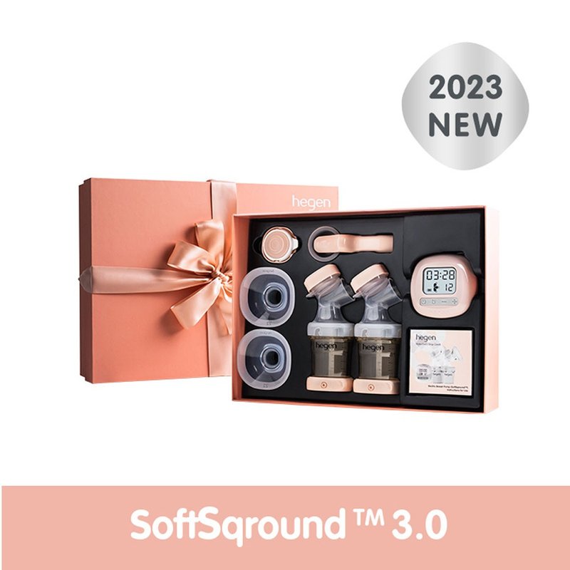 hegen PCTO EBP舒芙蕾多功能双边电动挤乳礼盒SoftSqround3.0系列 - 满月礼盒 - 硅胶 多色