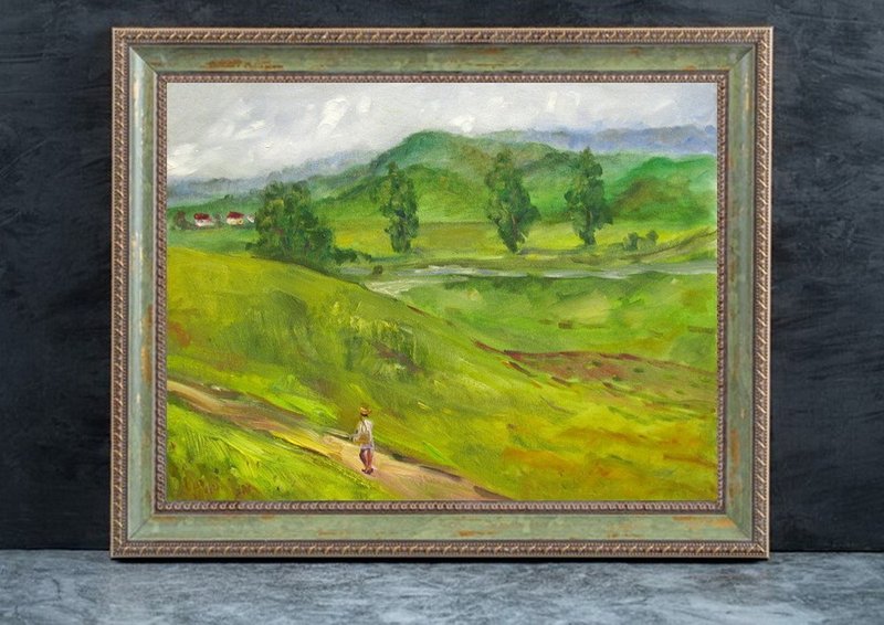 法国乡村风景，文森梵谷人物公路油画 - 墙贴/壁贴 - 其他材质 多色