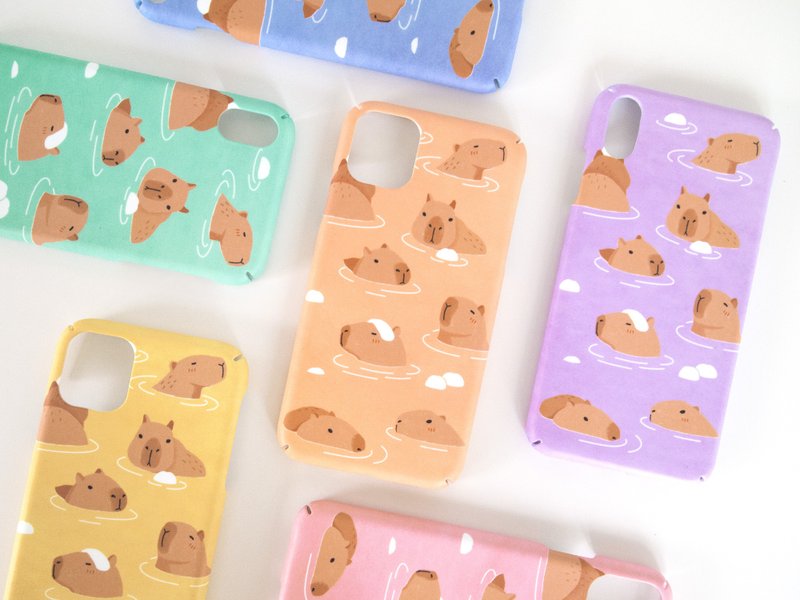 水豚温泉 iPhone 手机壳 เคสมือถือคาปิบาร่า カピバラ 温泉 - 手机壳/手机套 - 塑料 多色