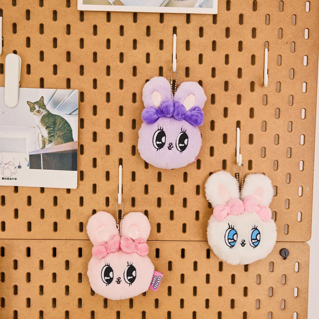 【Esther Bunny艾丝乐小兔】绒毛吊饰 全3款 - 吊饰 - 聚酯纤维 