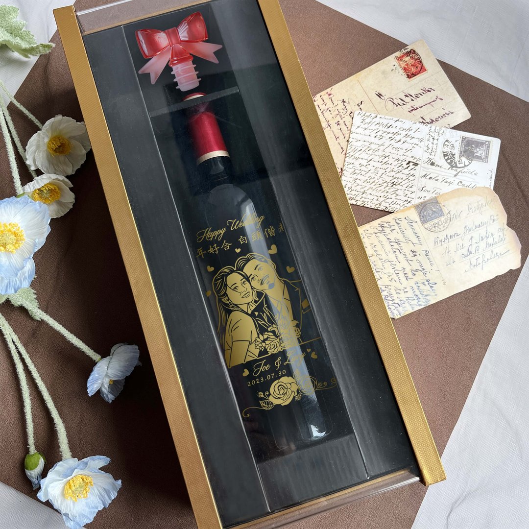 Calon Segur|人像雕刻礼物 定制化礼物 订制生日礼物结婚礼物刻字 - 酒类 - 玻璃 