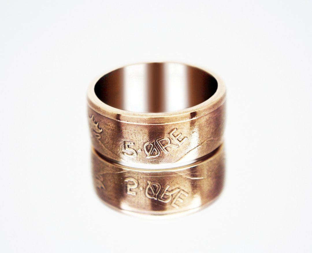 Norway Coin Ring 5 era 1958-2017 coin rings for men coin rings for women - 戒指 - 其他金属 