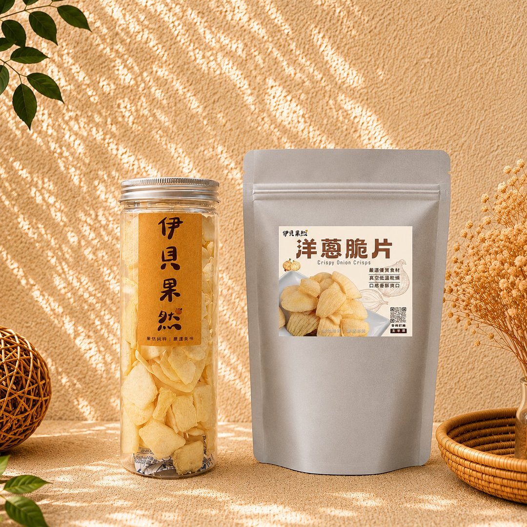 【伊贝果然】洋葱脆片 - 水果干 - 防水材质 