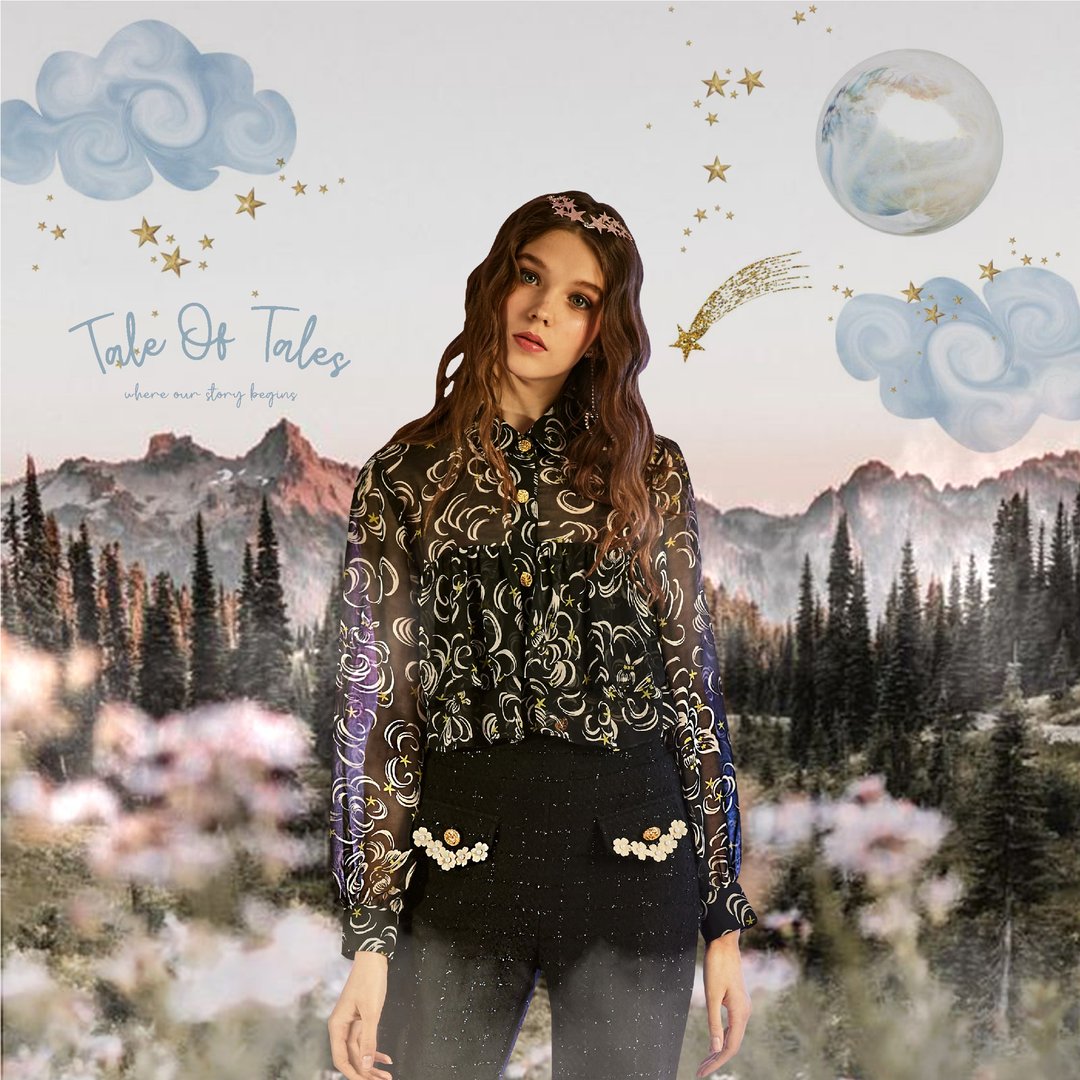 (size S)Little Angel Shirt - 女装衬衫 - 棉 