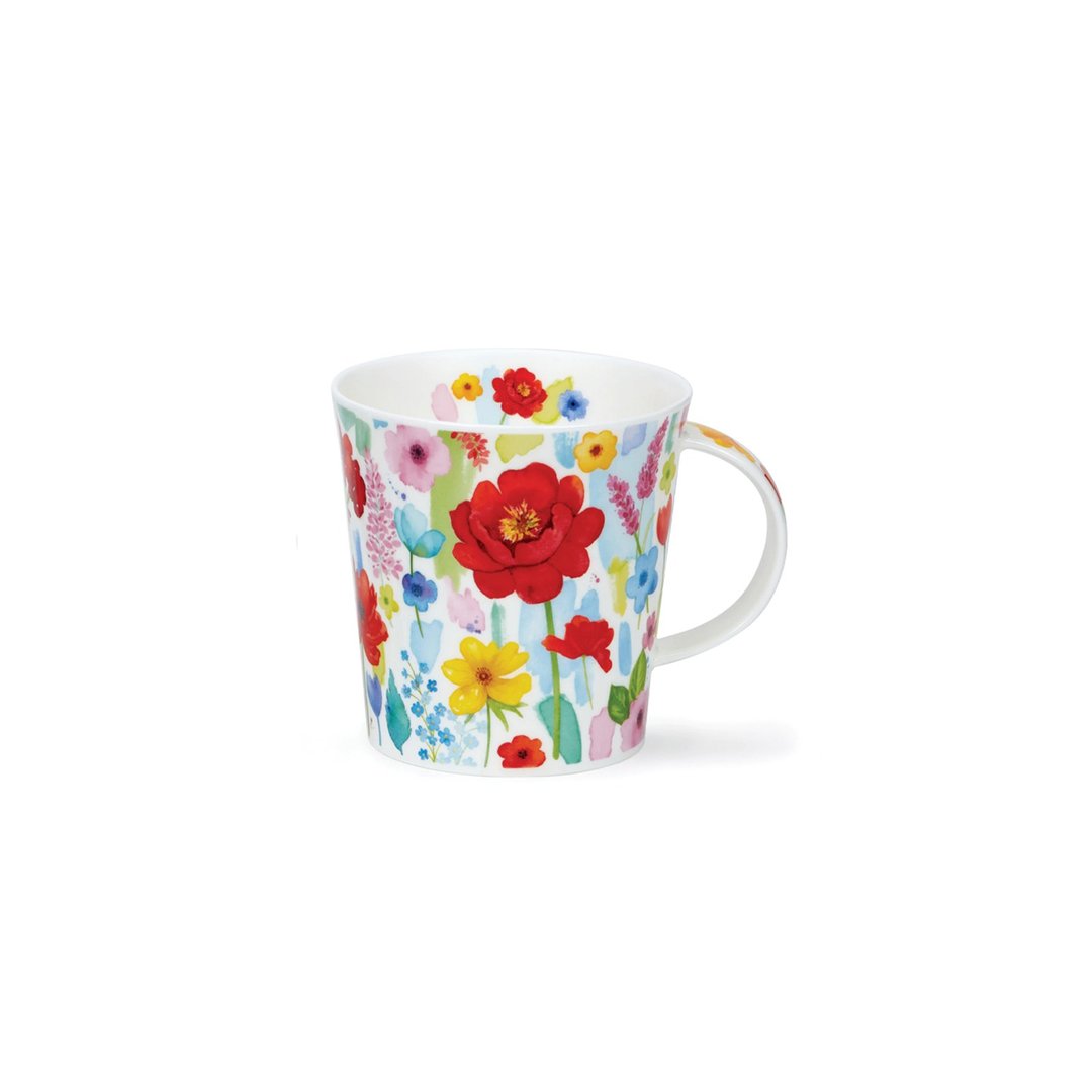【100%英国制造】Dunoon 漫天繁花红骨瓷马克杯-480ml - 咖啡杯/马克杯 - 瓷 