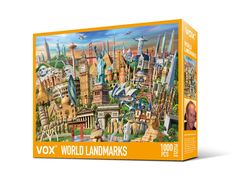 1000片世界地标拼图 - 拼图 - 纸 