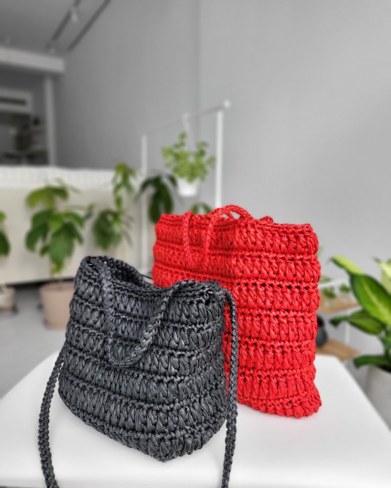 Seewee Bag 细雨包 씨위백 手工鈎针编织包 - 手提包/手提袋 - 纸 
