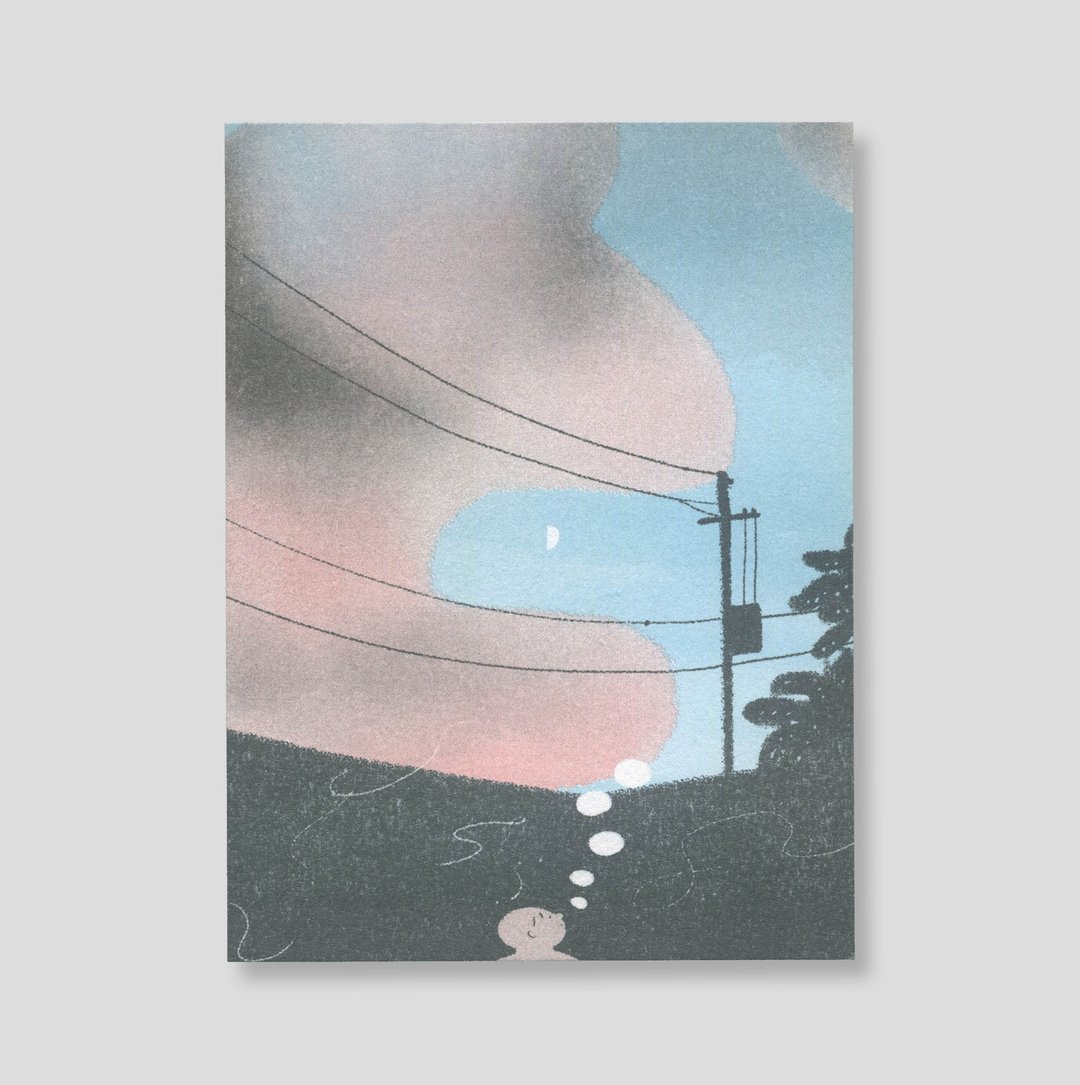 十月 / Riso Limited Print - 卡片/明信片 - 纸 