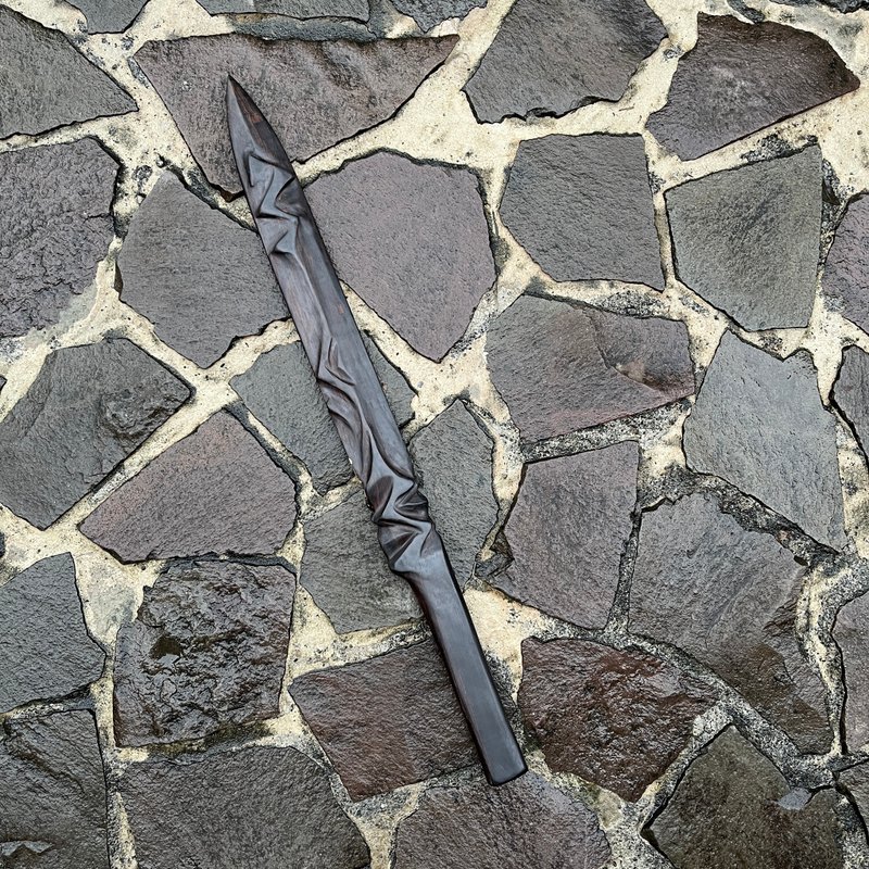 我贩剑　魔剑　冥王道标　手工木剑　艺术木刀　妖刀 - 摆饰 - 木头 黑色