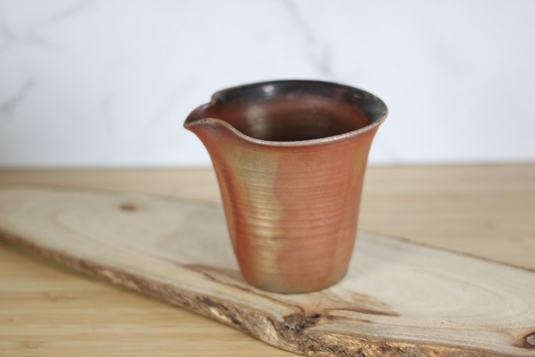 【沐春生活】200ml 天然落灰 柴烧茶海 公道杯 名家叶敏祥手作 - 茶具/茶杯 - 瓷 