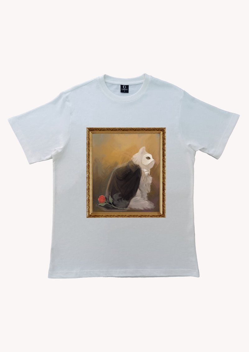 100% Cotton Graphic Unisex Tee - 女装 T 恤 - 棉．麻 白色