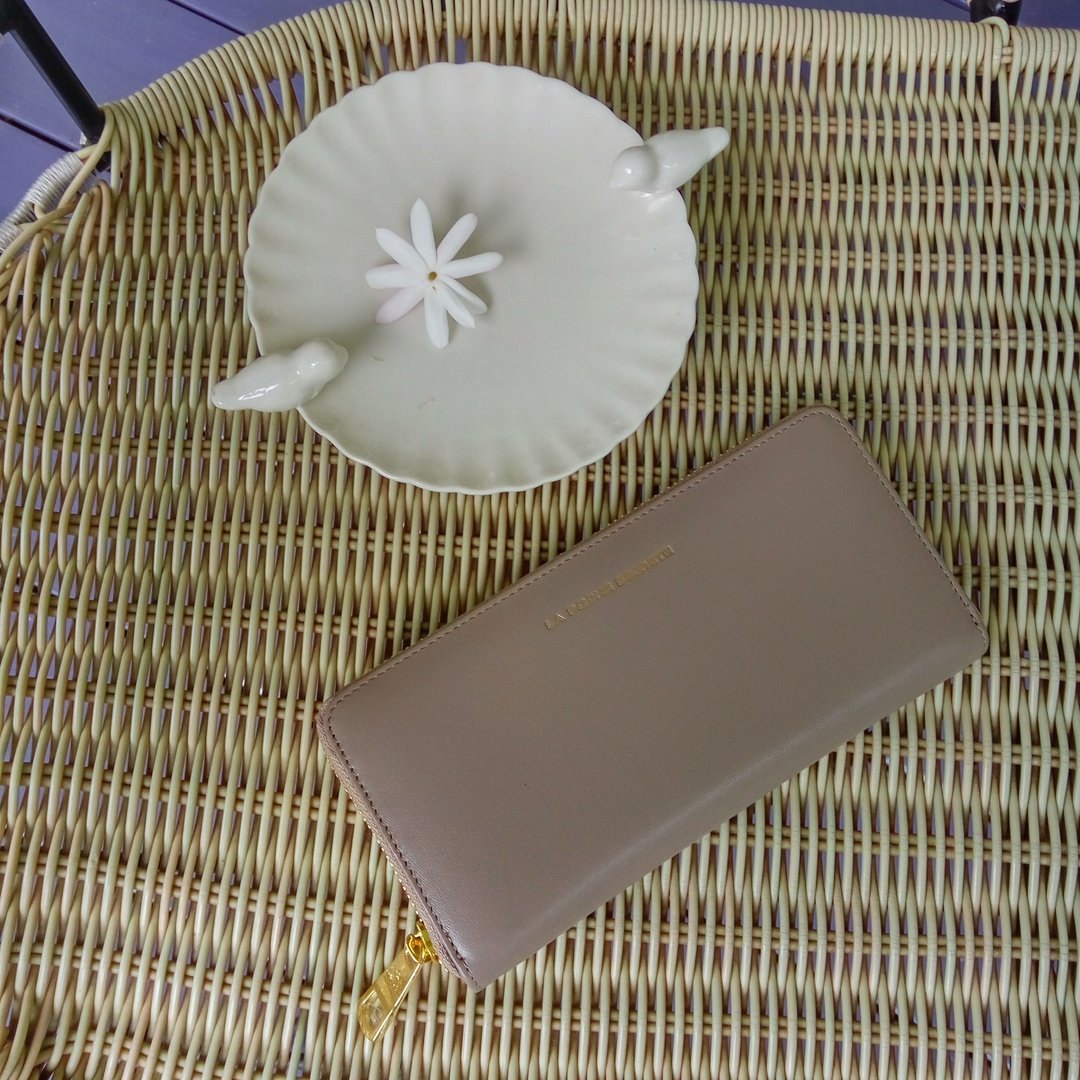 【FUGUE Origin】ZIPPY WALLET - Women's Genuine Leather Long Wallet - 皮夹/钱包 - 真皮 咖啡色