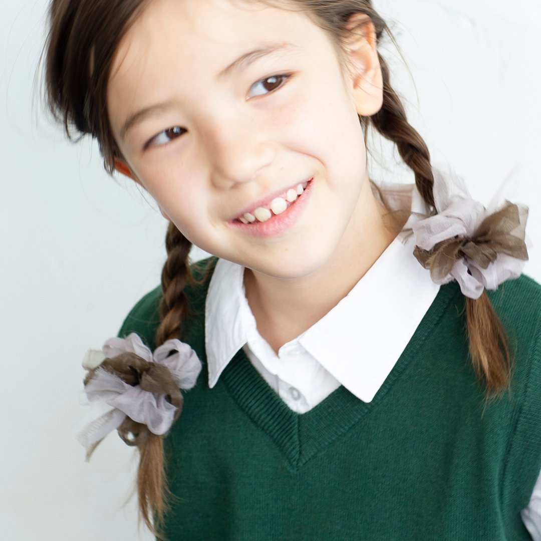 Kids | Blooming Hair Elastic | School | Brown - 婴儿帽/发带 - 其他人造纤维 咖啡色