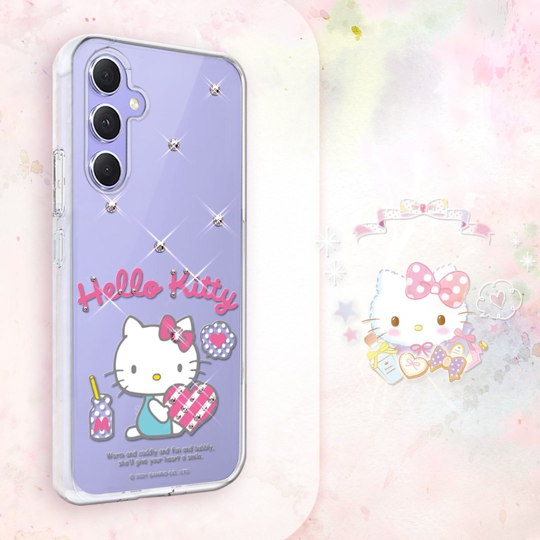 Samsung Galaxy A55/A54/A53/A35 轻薄军规防摔水晶壳-凯蒂爱你唷 - 手机壳/手机套 - 其他材质 多色