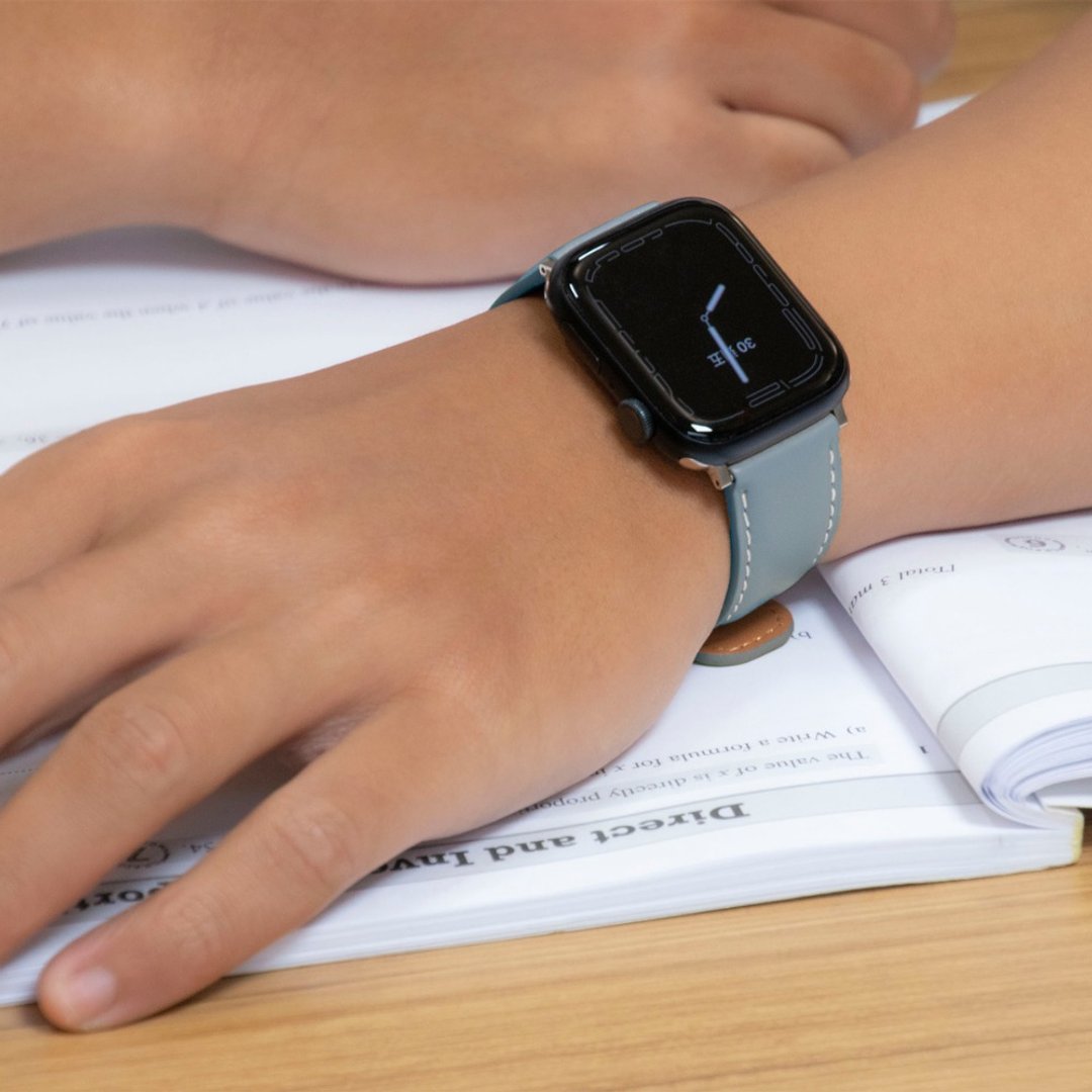 Torrii Apple Watch 表带 LUNA 真皮系列 - 天空蓝 - 表带 - 真皮 蓝色